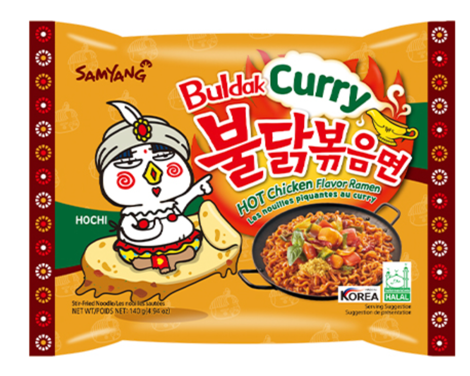 Buldak Curry, single packet