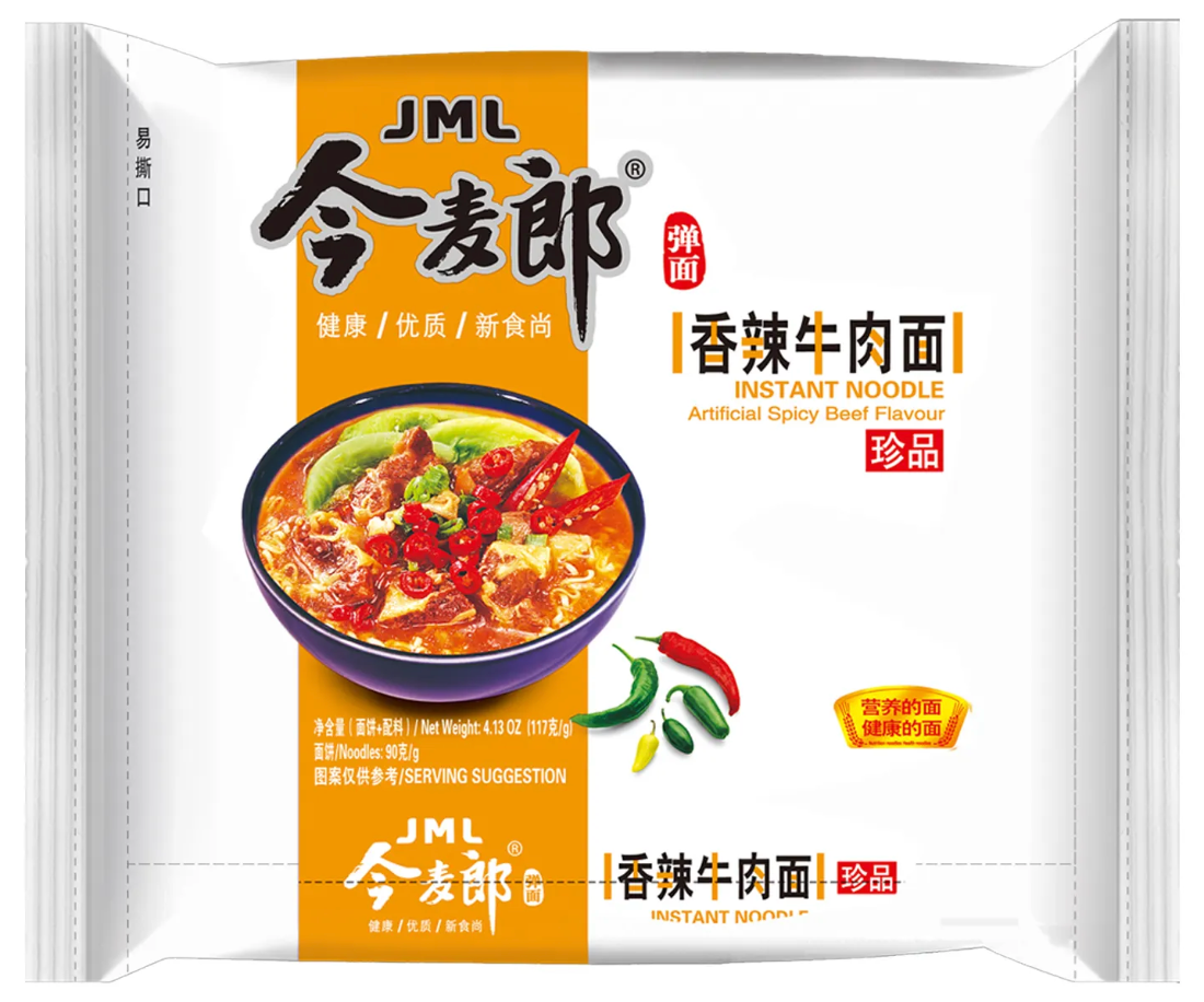 JML Spicy Beef Flavor Ramen, Single Packet