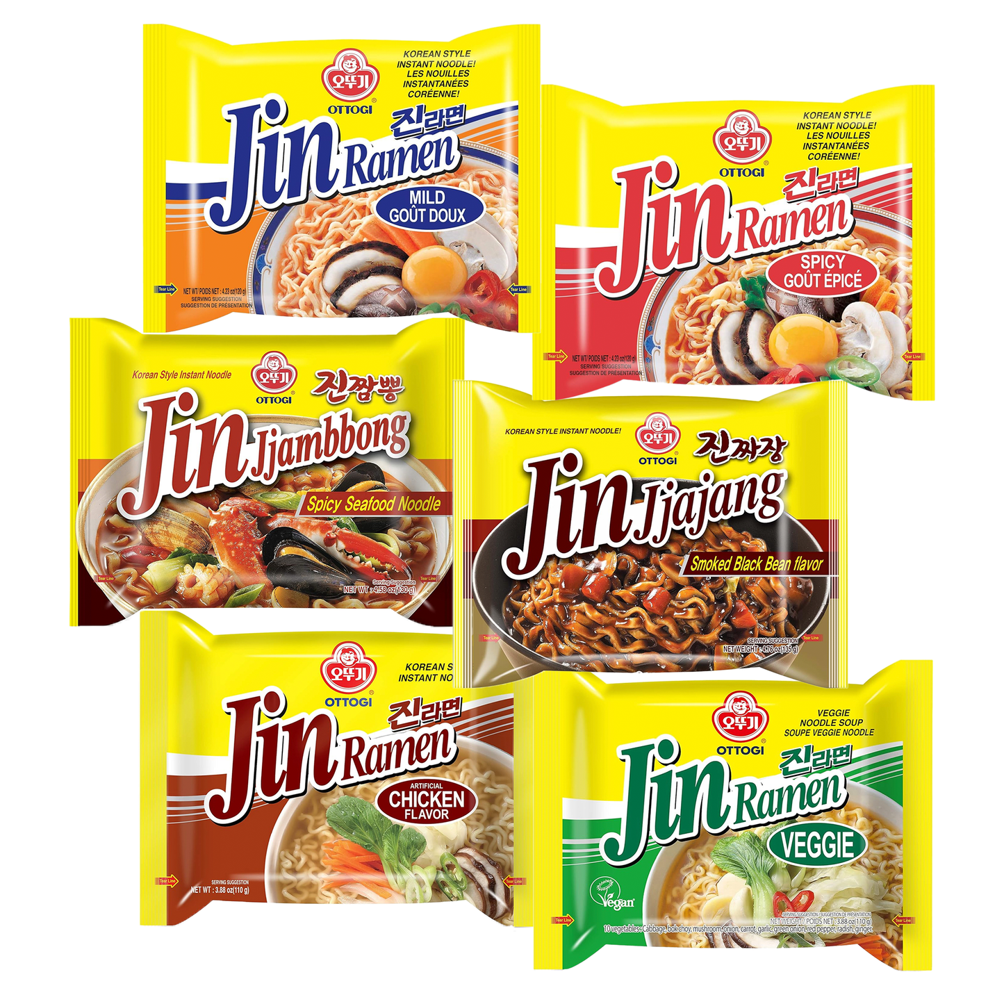 Ottogi Jin Ramen Variety Pack
