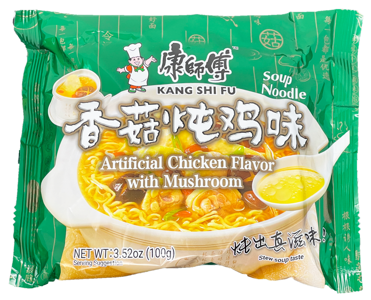 Master Kang Chicken Flavor with Mushroom Soup Ramen, Single Packet