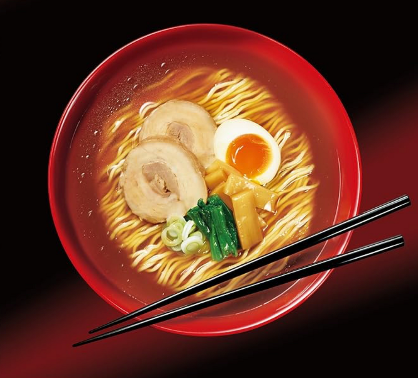 Nissin Raoh Soy Sauce Flavor Soup Ramen dish