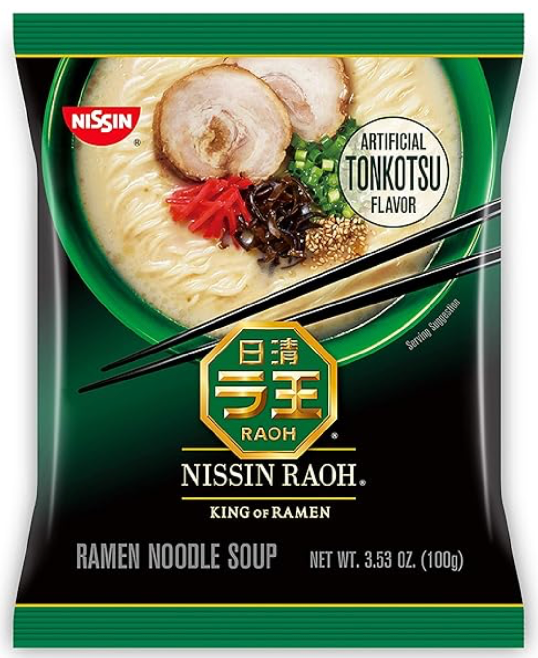 Nissin Raoh Tonkotsu Flavor Soup Ramen single packet
