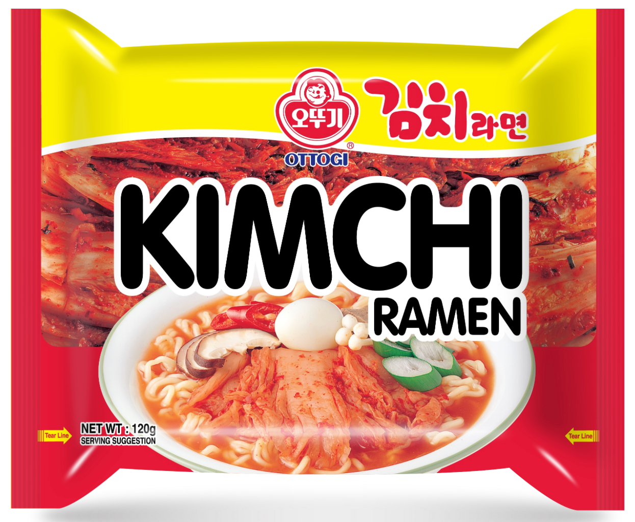 Ottogi Kimchi Ramen, single packet