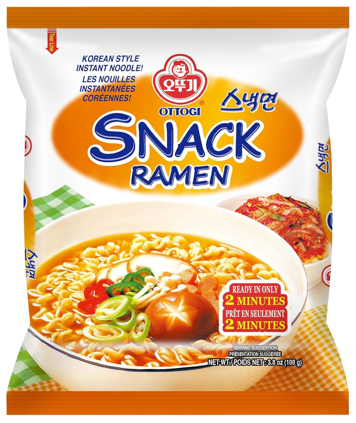 Ottogi Snack Ramen, single packet