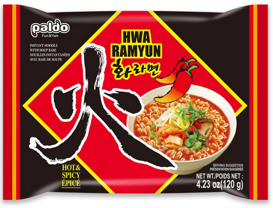 Paldo Hwa Hot & Spicy Ramen, single packet