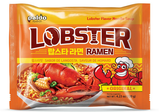 Paldo Original Lobster Flavor Soup Ramen, single packet