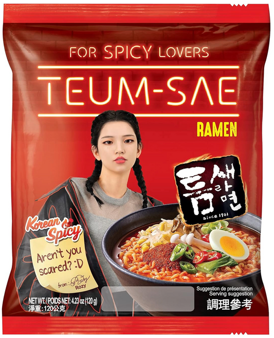 Paldo Teum-Sae Korean Spicy Ramen, single packet