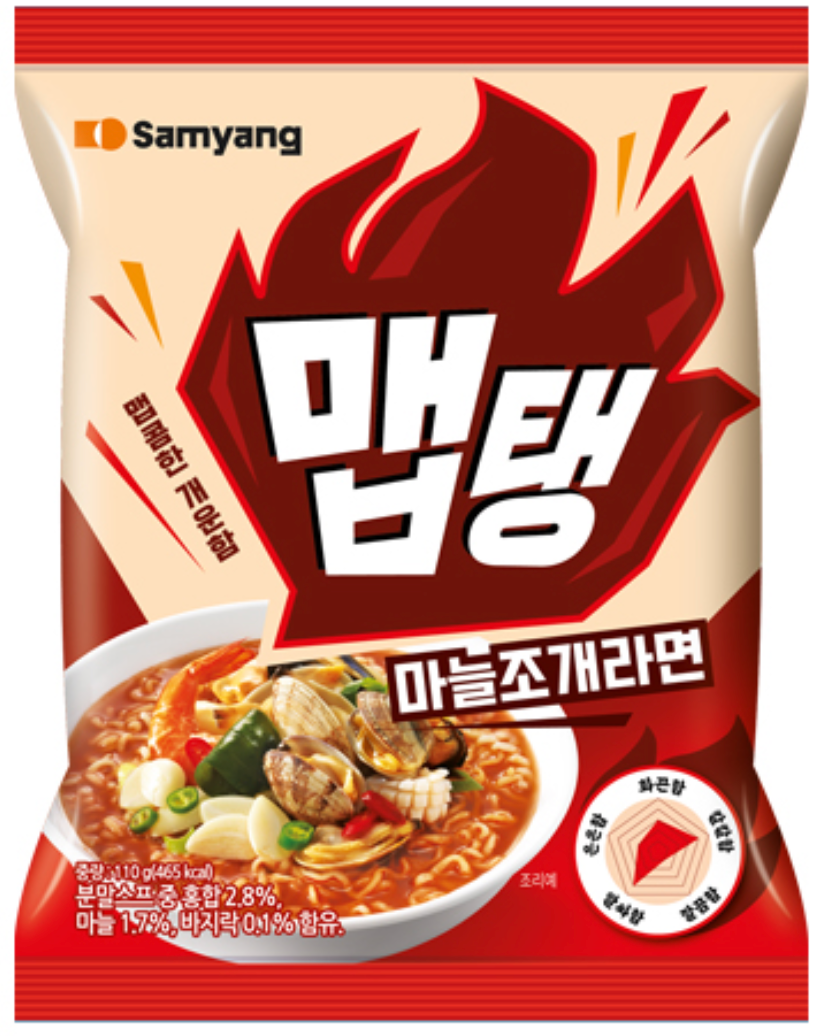 Samyang MEP Garlic & Clam Flavor Ramen, single packet