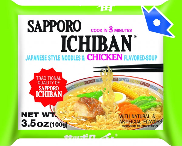 Sapporo Ichiban Chicken Ramen, single packet