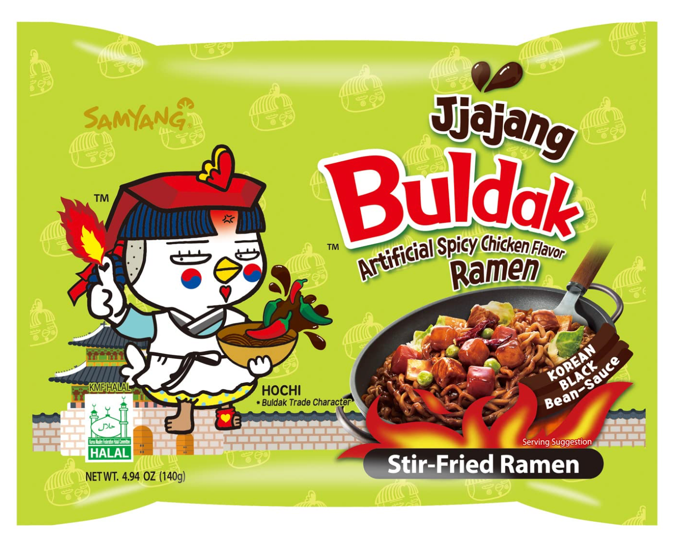 buldak jjajang, single packet