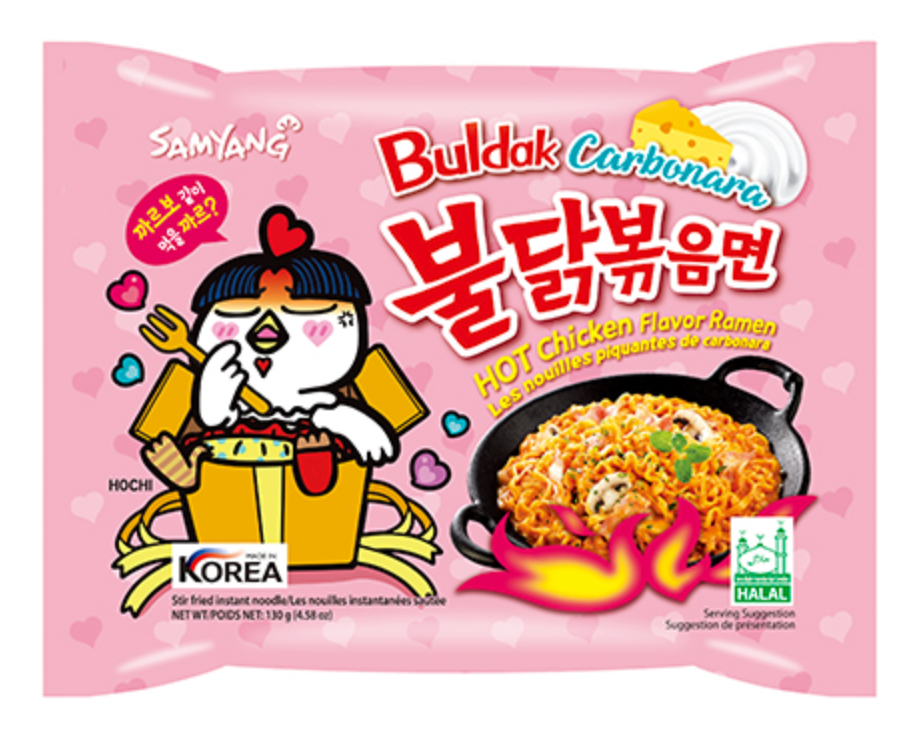 buldak carbonara, single packet