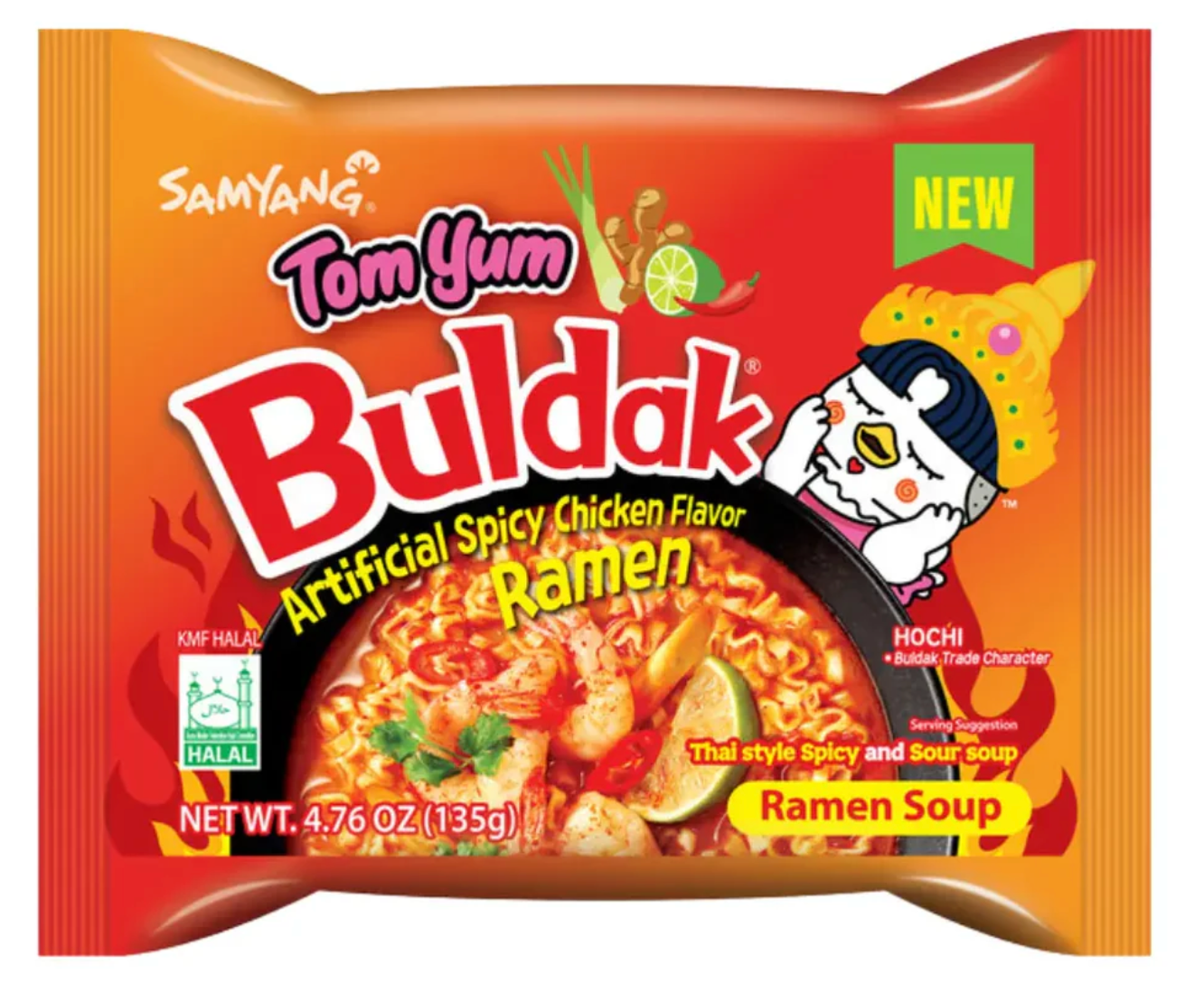 buldak tom yum, single packet