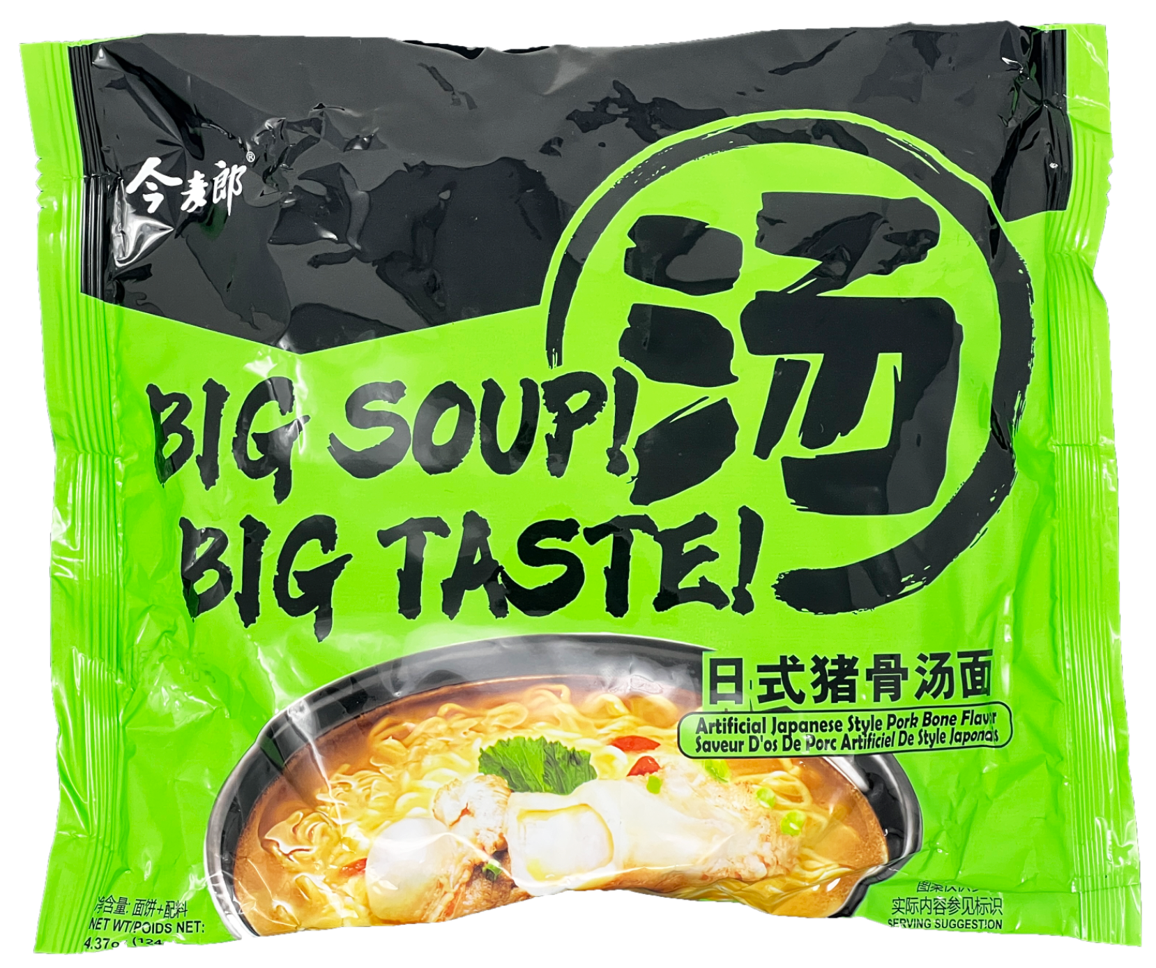 JML Big Soup Japanese Style Pork Bone Flavor Ramen, Single Packet
