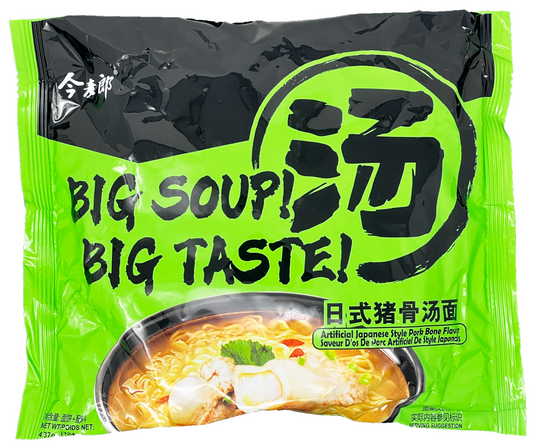 JML Big Soup Japanese Style Pork Bone Flavor Ramen, Single Packet