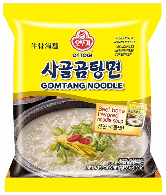 Ottogi Gomtang Myon Beef Bone Flavored Ramen, single packet
