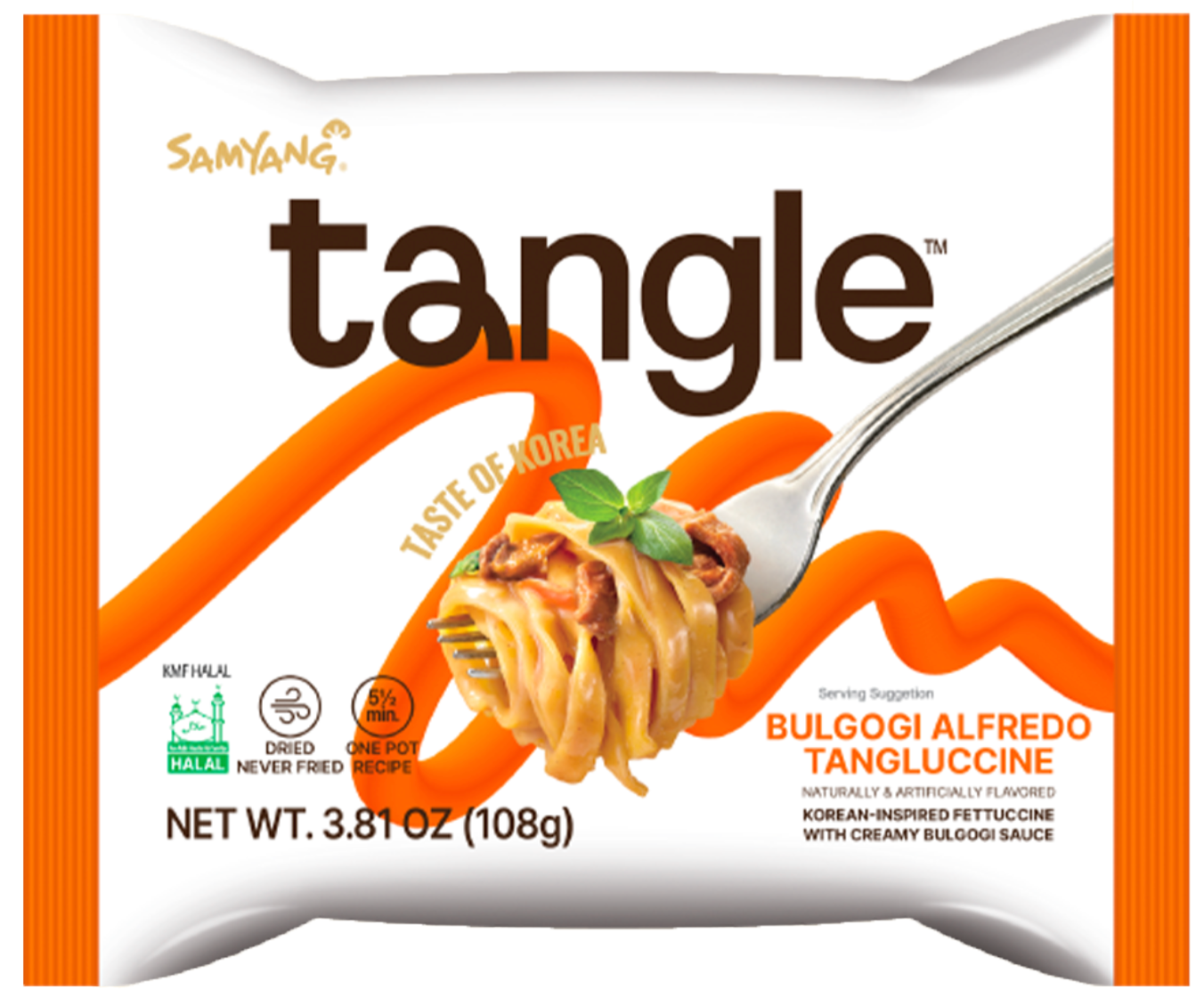Samyang Tangle Bulgogi Alfredo Tangluccine, single packet